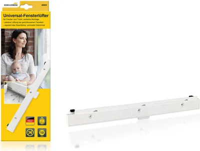 Produktbild von Schellenberg Universal-Fensterlüfter in Weiß, Erweiterung zum Starterset, 46600