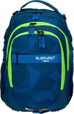 Produktbild von Schulrucksack Jungen Elephant Hero Signature Rucksack Schulmappe Mädchen 12770 Cyber Camo Neon