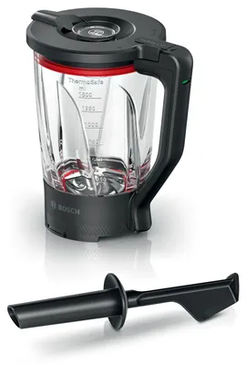 Obrázek produktu pro Bosch MUZS6MX, Sada na připevnění, 1,5 l, Nerezová ocel, Černá, Průhledná, Sklo, Plast, Food processor series 6