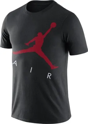 Produktbild von Nike M J Jumpman Air Hbr Ss Crew Black/Gym Red L