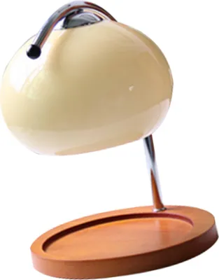 Obrázek produktu pro Aromatická lampa na tání vosku Retro dřevěný zásobník Skleněná svíčka Ohřívací lampa Ložnice Noční ambientní stolní lampa