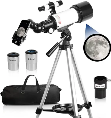 Produktbild von Teleskope, Astronomie Teleskop, 70 mm Blende, 400 mm AZ-Halterung, voll mehrfach beschichtete Optik, Teleskop Astronomie Erwachsene Teleskop