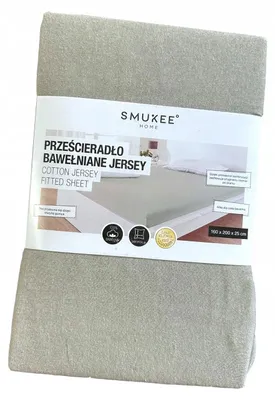 Produktbild von Smukee Jersey Spannbettlaken Baumwolle 160 x 200 cm Grau