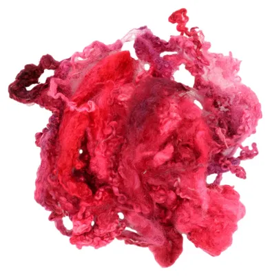 Produktbild von Bluefaced Leicester Locken Wolle – Floating Color Malve