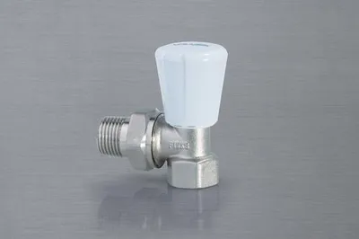 Image de ACTIV PLUS Vanne de radiateur d'angle nickelée 1/2 pouce