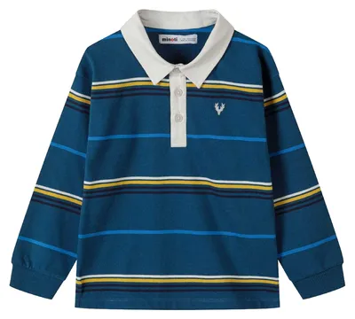 Produktbild von Minoti - Poloshirt für Jungen, Langärmlig MN180 (116) (Petrol)