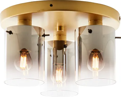 Produktbild von BRILLIANT Deckenleuchte, 3-flammig Osaki gold IP20 E14 42 Watt dimmbar g. f. Tropfenlampe