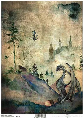 Produktbild von ITD Reispapier Decoupage Bastelpapier, Stoff, Blumenstrauß R2113