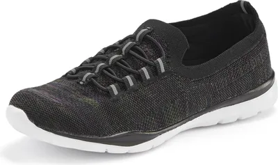Produktbild von LASCANA Sneaker Slipper, Halbschuh, Slip-On-Sneaker, schwarz meliert Größe 36