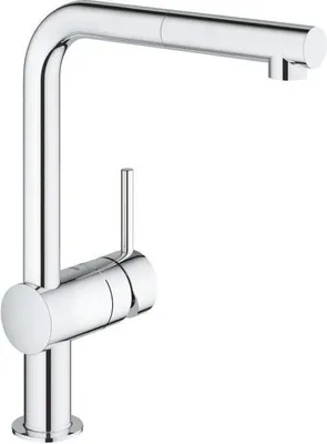 Obrázok produktu pre Kuchynská batéria, výsuvný výtok, otočný rozsah 360°, GROHE Minta, chróm