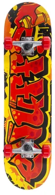 Image de 29'' (73,7 cm) Enuff Graffiti Mini-Skateboard Jaune / Rouge