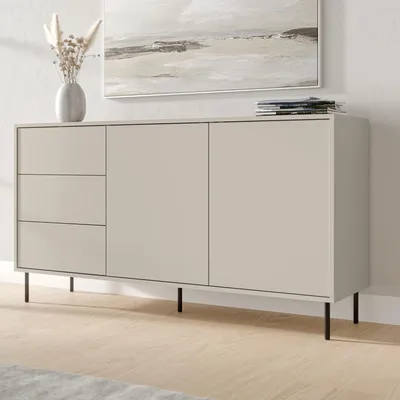 Immagine prodotto di Civezza - Credenza, 150x39x80h cm Beige, 3 Cassetti