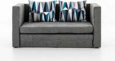 Produktbild von Minisofa, Bettsofa,  Schlafsessel Sofa mit Schlaffunktion ohne Bettkasten, Couch für Wohnzimmer, Schlafsofa Federkern Sofagarnitur Polstersofa Wohnlandschaft mit Bettfunktion - GULIA (Khaki (Alova 10 + Lima 75))