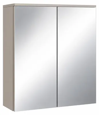 Productafbeelding van Badplaats Spiegelkast Toledo 60 x 20 x 60 cm – Beige – Badkamerkast Badkamer