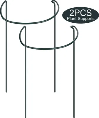 Produktbild von Pflanzenstütze, Pflanzenstab, halbrunder Pflanzenstützring, Gartenblumenstütze, Pflanzenstützstäbe für Zimmerpflanzen