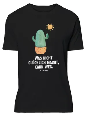 Produktbild von Mr. & Mrs. Panda Größe M T-Shirt Kaktus Sonne - Schwarz - Geschenk, Tshirt, Shirt, mit Spruch, Freundin, Scheidung, Geschenkidee, Ehebruch, Herren, Trennung, Kakteen