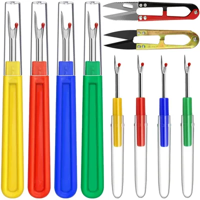 Naht- und Fadenschneider-Set, 10-teilig, 4 große und 4 kleine Nahttrenner