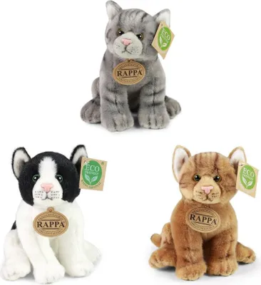 Produktbild von Rappa Plüsch Katzen Kuscheltier 3 Sorten 20 cm mehrfarbig Spielzeug
