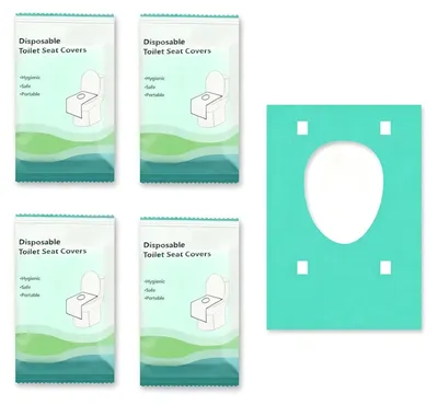 Produktbild von Toilettensitzkissen wegwerf, 40 Stück, hygienisch, für öffentliche Toiletten