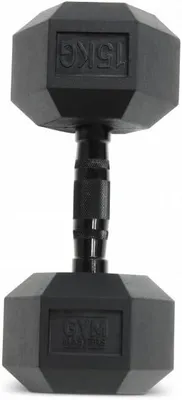 Produktbild von Kurzhantel Hexagonform 15 kg, rutschfest, für Krafttraining