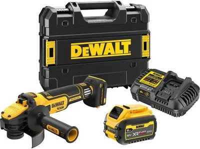 Produktbild von Dewalt Winkelschleifer 18V 125Mm 1X6.0Ah Flexvolt Reg. Geschwindigkeit Dcg409Vst1