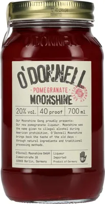 Produktbild von O'Donnell Moonshine POMEGRANATE Likör 20% Vol. 0,7l