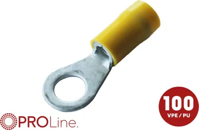 Immagine prodotto di Capicorda ad anello 4,0 mm²-6,0 mm²/10,5 mm giallo, 100 pezzi sfusi