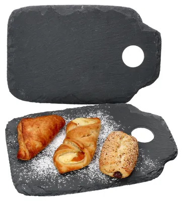 Zdjęcie produktu dla Ritzenhoff&Breker 2x talerz łupkowy 16,5x26cm talerz do serwowania sushi talerz dekoracyjny ser