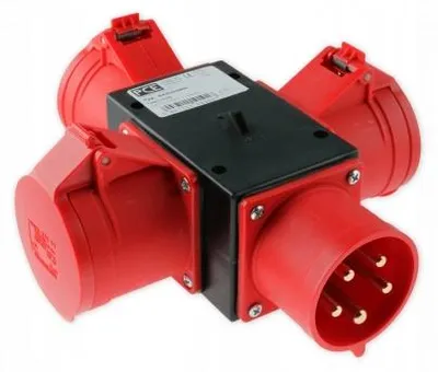 Zdjęcie produktu dla PCE PIESZYCE Rozdzielnica Przenośna 3x32A/5P 400V 50/60Hz IP44 9430009W