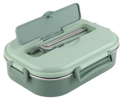 Produktbild von Lunchbox mit 4 Fächern und Suppenschale – Tragbare Lebensmittelaufbewahrung