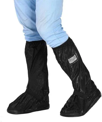 Immagine prodotto di Copriscarpe impermeabili - Antiscivolo - Riutilizzabili - Adatti per biciclette e motociclette - Taglie S/M/L/XL - Ideali per motociclisti
