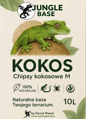 Obrázok produktu pre Kokosová drť do terárií - 10 l - prírodný substrát pre plazy a obojživelníky