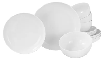 Obrázok produktu pre CreaTable, 22556, Allround Biela, Sada tanierov 12-dielna, Porcelán