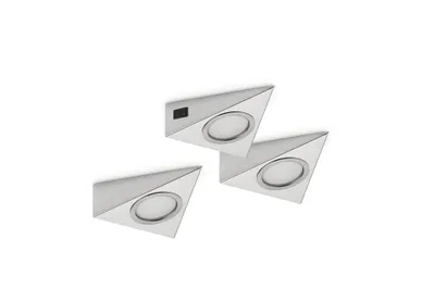 Produktbild von Naber Unterbauleuchte Razzo 1 Edelstahl 7064023 3er-Set