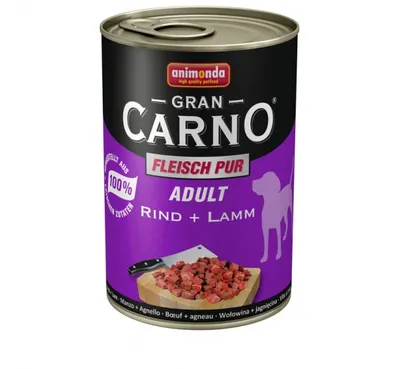 Produktbild von Animonda Hund GranCarno Rind + Lamm       400g   6er Pack