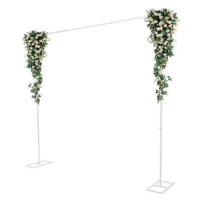 Produktbild von Metall-Hochzeitsständer, Hintergrundständer für die Hochzeit, Hochzeitsbogenständer, Weiß
