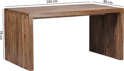 Obrázek produktu pro Psací stůl BOHA Počítačový stůl z masivního dřeva sheesham 160 cm