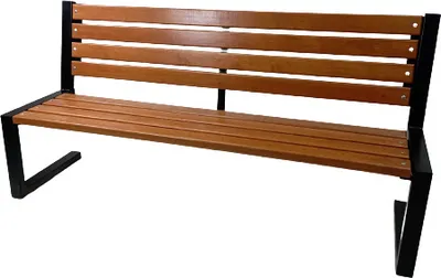 Produktbild von Gartenbank Parkbank Gartenmöbel Holzbank 182x88cm Metall Holz Garten Bank Sitzbank Möbel