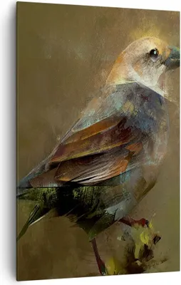Produktbild von Bild auf Leinwand - Leinwandbild - Einteilig - Vogel Natur - 80x120cm - Wand Bild - Wanddeko - Wandbilder - Leinwanddruck - Kunstdruck - Wanddekoration - Leinwand bilder - Wandbild - PA80x120-3924