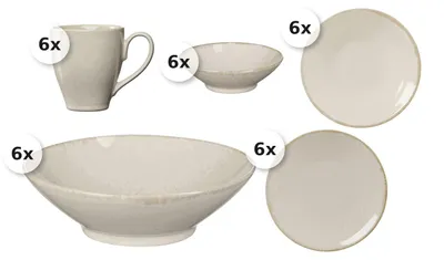 Produktbild von Kombiservice 30 tlg. Sahara creme