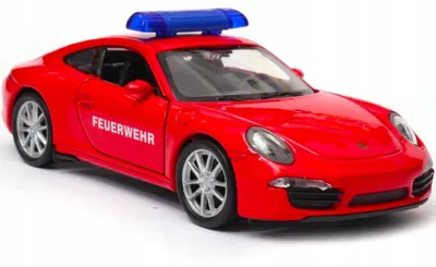 Produktbild von Welly Porsche 911 991 Carrera S Metallmodell Feuerwehr 1:34
