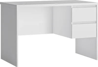 Produktbild von Schreibtisch mit 2 Schubkästen in weiß FORTALEZA-129, B/H/T ca. 110/75/65 cm