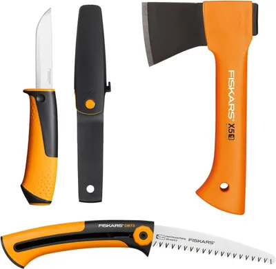 Image de Fiskars FISKARS AXE HATCHET X5 - XXS + KNIFE + SAW