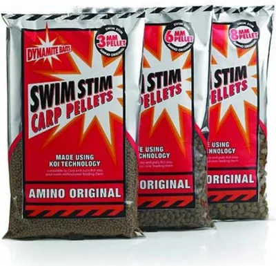Produktbild von Dynamite Baits Swim Stim Amino Original Pellets 6mm 900 gr