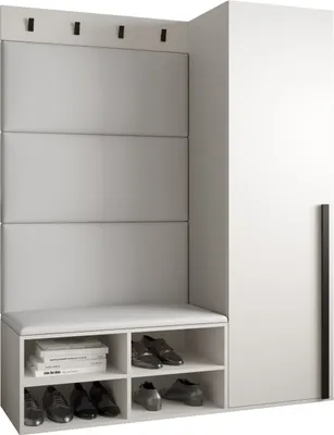 Produktbild von Garderobe MIRO Set 6 mit gepolsterten Paneelen Industrial Design