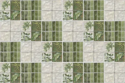 Produktbild von Fliesenaufkleber 10×10 cm – 24 Stück – Selbstklebend – Wasserfest – Pflegeleicht – Hitzebeständig – Für Küche & Bad – Pflanzenmotive im Mosaik