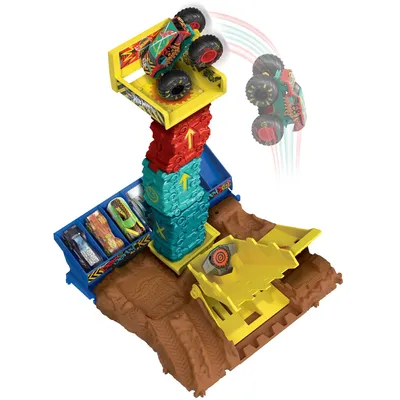 Produktbild von Hot Wheels Monster Trucks HNB92, Spielfahrzeugspur, 4 Jahr(e), Kunststoff, Metall, Gemischte Farben