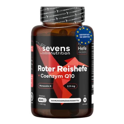 Obrázok produktu pre Kapsule s červenou ryžou, koenzýmom Q10 a monakolínom K, 400 tabliet – Sevens