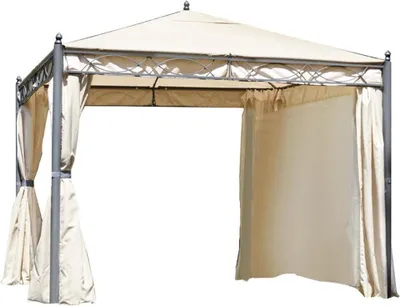 Produktbild von Gartenpavillon aus Eisen 3x3m mit Moskitonetzen Oregon