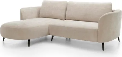 Imagen del producto de FURNLUX. Sofá de esquina Amalfi, color beige y . 260 cm. Color principal: beige. Dimensiones: 260 x 86 x 180 cm